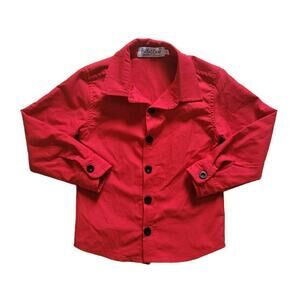 Bella & Omi Red Button-up Shirt